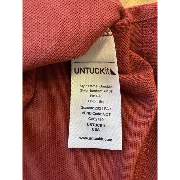 UNTUCKit Polo Shirt Men's Large 100% Cotton Gondola Style - Picture 4 of 9